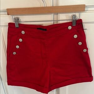 Banana Republic Red Button-Detail Women's Shorts